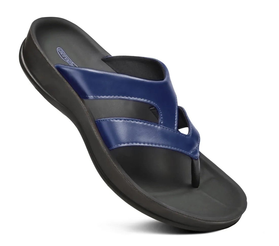 Aerothotic - Raido Womens Comfortable Strappy Sandal, Navy